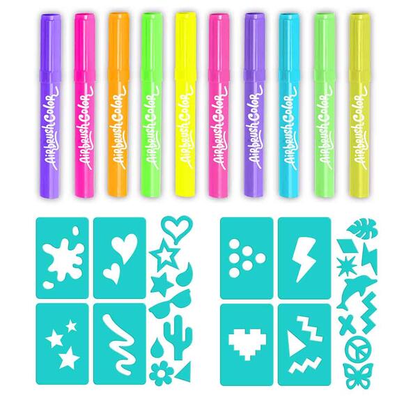 Airbrush Boyama Kalemi Yedeği 10 Adet ve Neon Kit CNLIR019