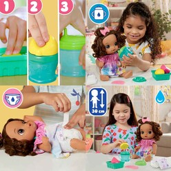 Baby Alive Bebeğimle Eğlenceli Yudumlar - Esmer F7357 - Thumbnail