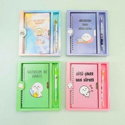 Bam Hediyelik HN-023 Türkçe Mottolu Kilitli Defter - Thumbnail