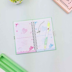 Bam Hediyelik HN-023 Türkçe Mottolu Kilitli Defter - Thumbnail