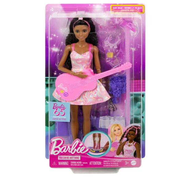 Barbie 65. Yıl Deluxe Kariyer Bebekleri - Pop Yıldızı HRG43