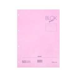 Bayındır A5 Kolej Yedek 50 Yp. Çizgili Pembe Bbn0243 - Thumbnail