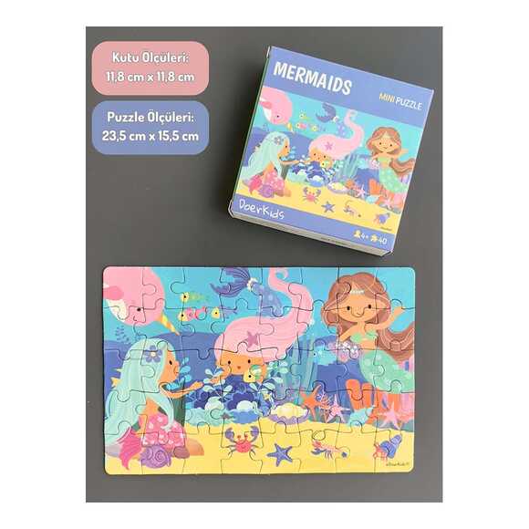 Doerkids Deniz Kızı Mini Puzzle