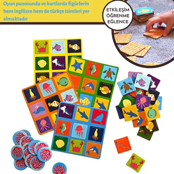 Doerkids Okyanus Temalı Bingo