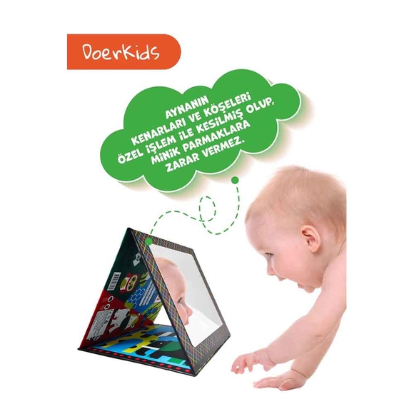 Doerkids Tummy Time Taşınabilir Güvenli Bebek Aynası