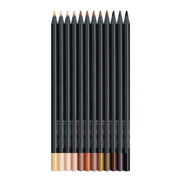 Faber Black Edition Boya Kalemi 12 Renk Skin Tones 5171116414000