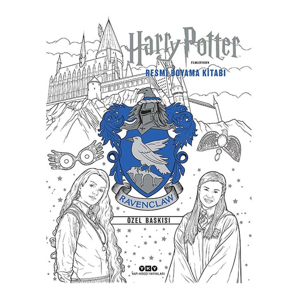 Harry Potter Filmlerinden Resmi Boyama Kitabı Ravenclaw Özel Baskısı