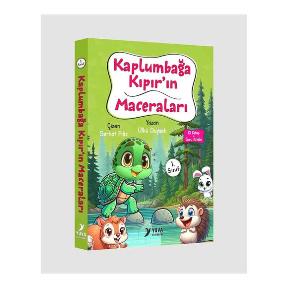 Kaplumbağa Kıpırın Maceraları - 10 Kitap (1.Sınıf Düz)