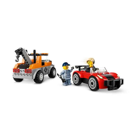 Lego City Çekici Kamyon ve Spor Araba Tamiri Oyun Seti 60435