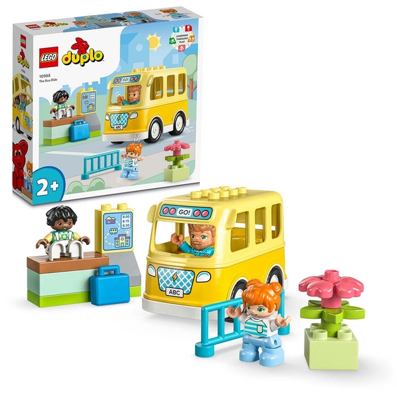 LEGO DUPLO Kasabası Otobüs Yolculuğu 10988 Oyuncak Yapım Seti (16 Parça)