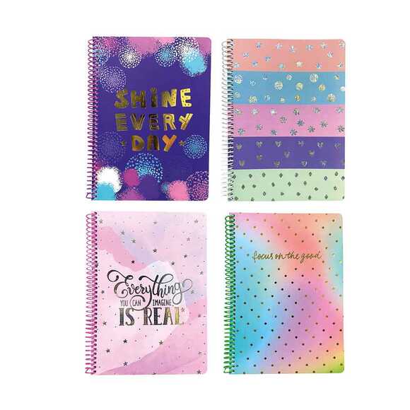 Liz 120 Yaprak 17x24cm Varak Baskılı Bristol Kapak Defter Spr17V-L