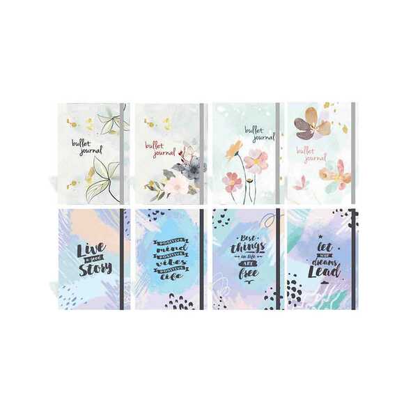 Lizy 144 Yaprak 14x20cm Ofset Kapak Lastikli Isometrik 80 Gr Defter ISO180