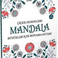 Mandala Büyükler İçin Çiçek Desenler - Thumbnail