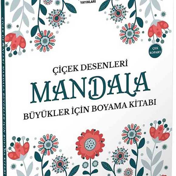 Mandala Büyükler İçin Çiçek Desenler