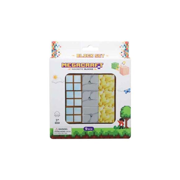 Megacraft 9 Parça Pencere Kaya Altın Blok