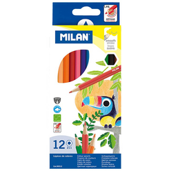 Milan Heksagonal Gövdeli Boya Kalemi 12'li 80012 - Thumbnail