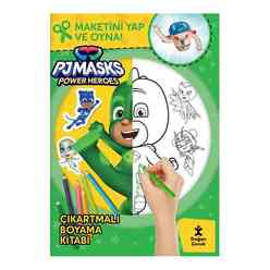 Pjmasks Power Heroes Çıkartmalı Boyama Kitabı - Maketini Yap ve Oyna! - Thumbnail