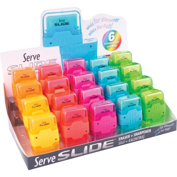 Serve Slide Kalemtıraşlı Silgi