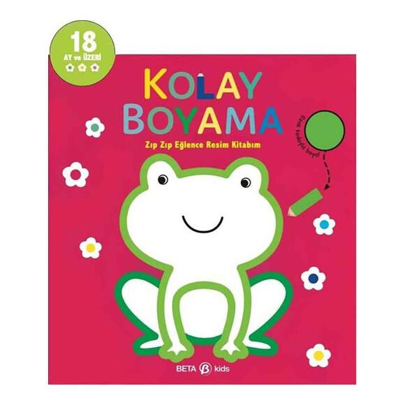 Zıp Zıp Eğlence Resim Kitabım - Kolay Boyama 18 Ay ve Üzeri
