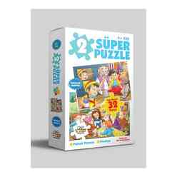 0 6 Yaş Yayınları - 0 6 Yaş Yayınları 2 Süper Puzzle Pamuk Prenses Pinokyo