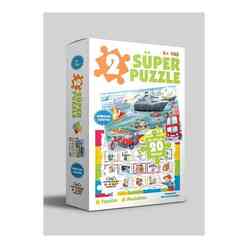 0 6 Yaş Yayınları 2 Süper Puzzle Taşıtlar Meslekler - Thumbnail