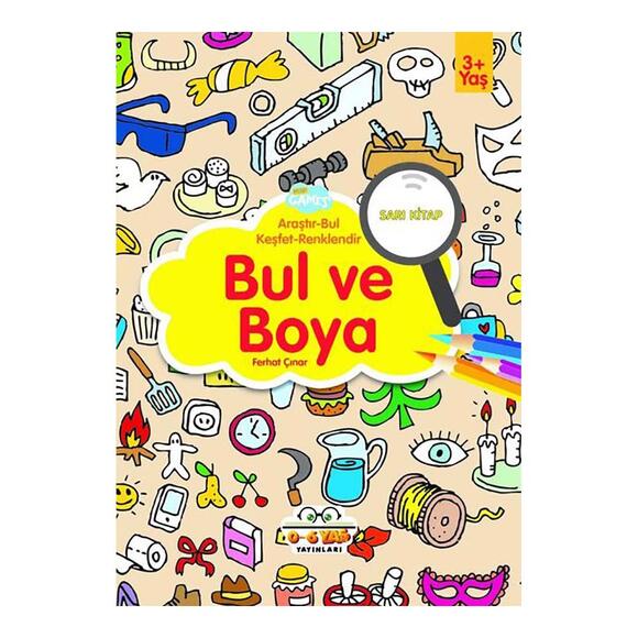 06 Yaş Bul Ve Boya Sarı Kitap