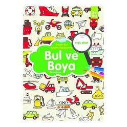 0 6 Yaş Yayınları - 06 Yaş Bul Ve Boya Yeşil Kitap