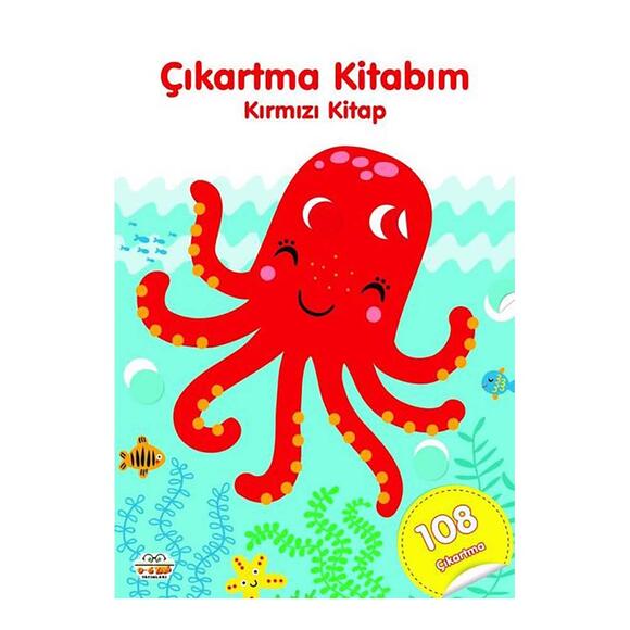 06 Yaş Çıkartma Kitabım - Kırmızı
