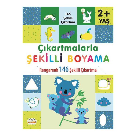06 Yaş Çıkartmalarla Şekilli Boyama (2+ Yaş)