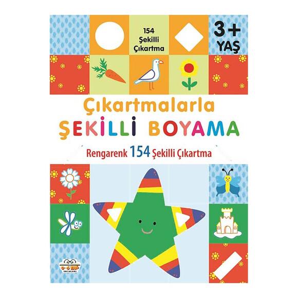 06 Yaş Çıkartmalarla Şekilli Boyama (3+ Yaş)