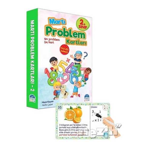 2. Sınıf Problem Kartları - Yaz Sil Kalemli