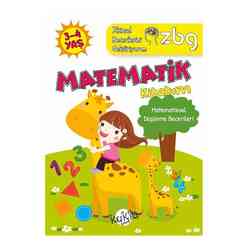 3 - 4 Yaş Matematik Kitabım - Matematiksel Düşünme Becerileri - ZBG Zihinsel Becerilerimi Geliştiriyorum - Thumbnail