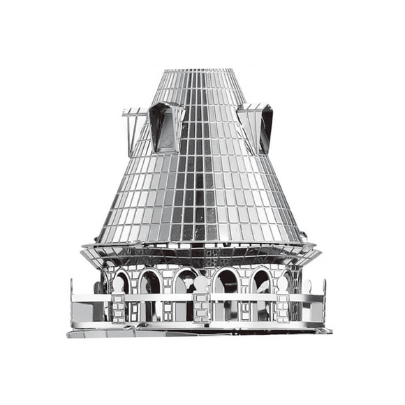 3D Lazer Kesim Metal Model Galata Kulesi Silver