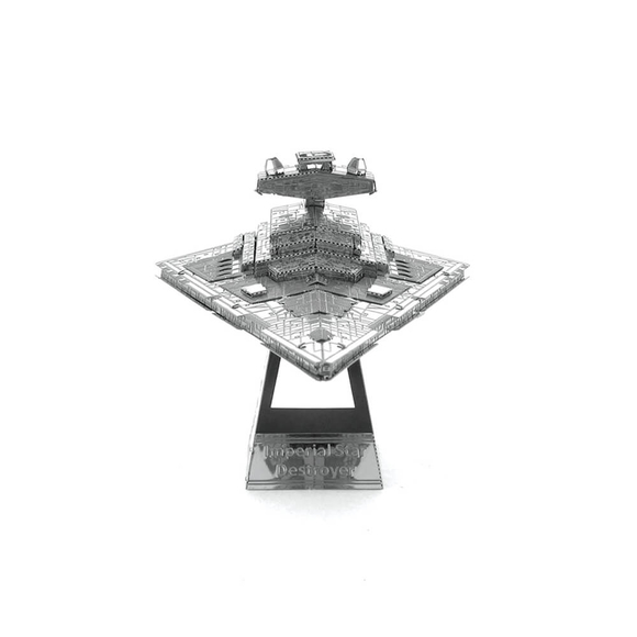 3D Lazer Kesim Metal Model Imperial Star Destroyer Silver