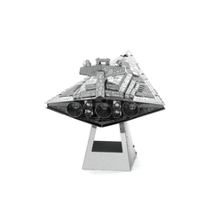 3D Lazer Kesim Metal Model Imperial Star Destroyer Silver - Thumbnail