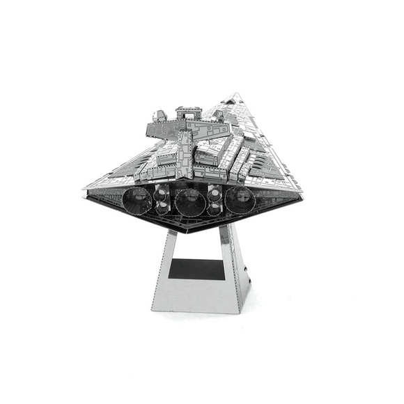 3D Lazer Kesim Metal Model Imperial Star Destroyer Silver