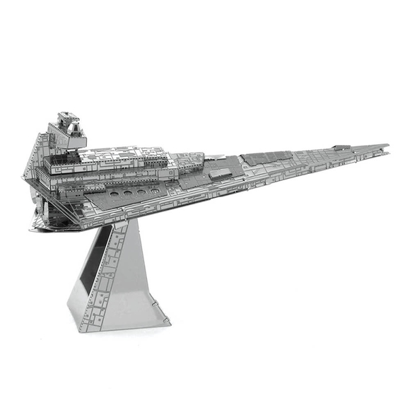 3D Lazer Kesim Metal Model Imperial Star Destroyer Silver