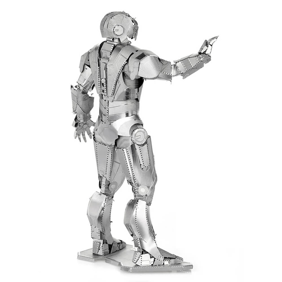 3D Lazer Kesim Metal Model Ironman Silver