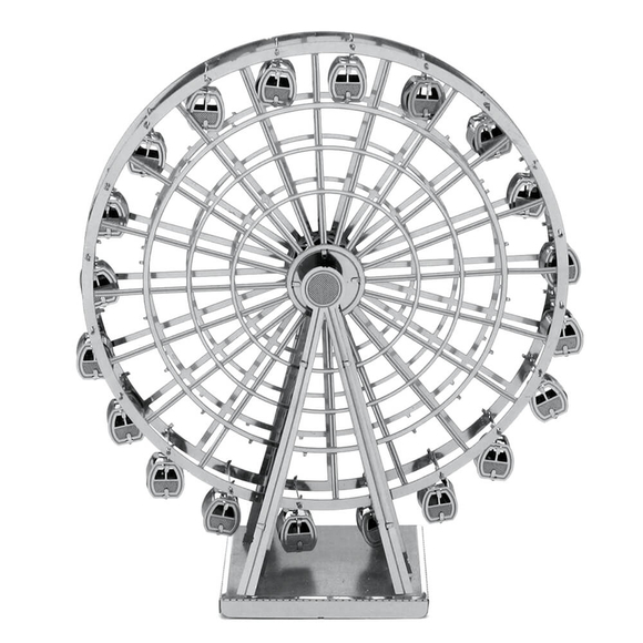 3D Lazer Kesim Metal Model London Eye Silver