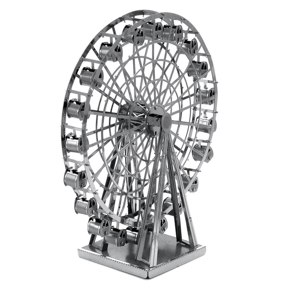 3D Lazer Kesim Metal Model London Eye Silver