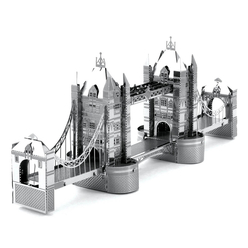 Anatolia 3d puzzle - 3D Lazer Kesim Metal Model Londra Köprüsü Silver