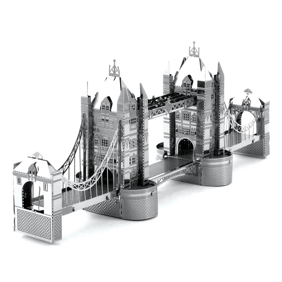 3D Lazer Kesim Metal Model Londra Köprüsü Silver
