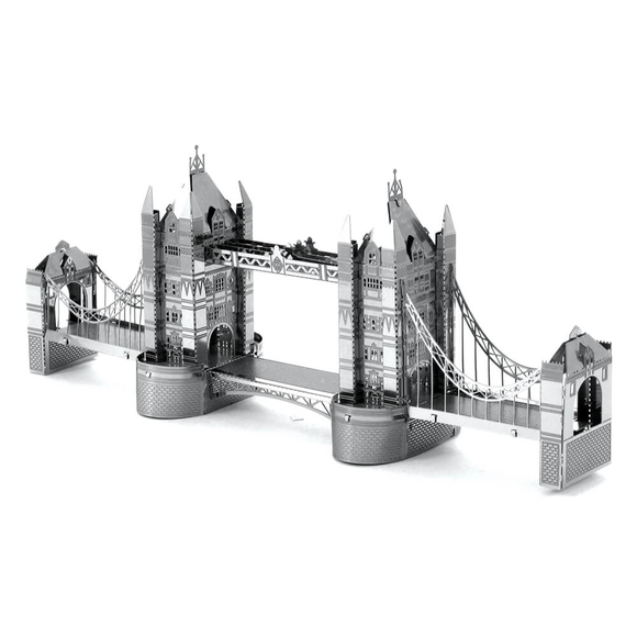 3D Lazer Kesim Metal Model Londra Köprüsü Silver