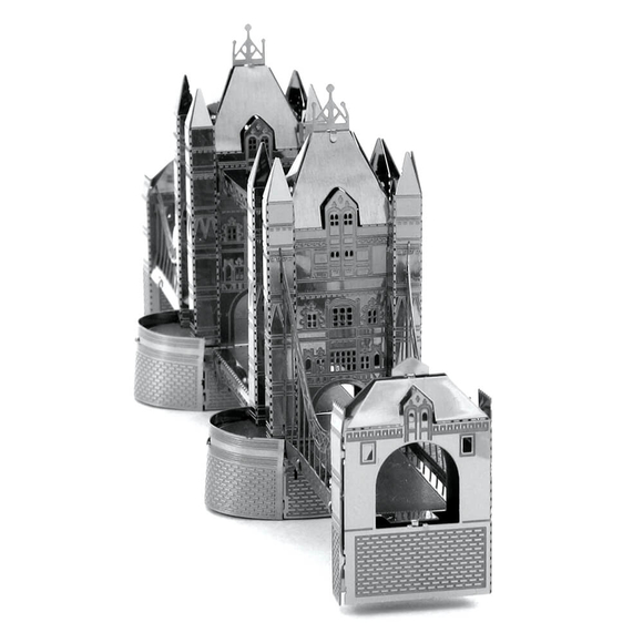 3D Lazer Kesim Metal Model Londra Köprüsü Silver