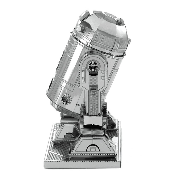 3D Lazer Kesim Metal Model Star Wars Imprerial Star R2-D2 Silver