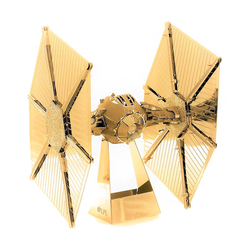 3D Lazer Kesim Metal Model Star Wars Tie Fighter Gold - Thumbnail