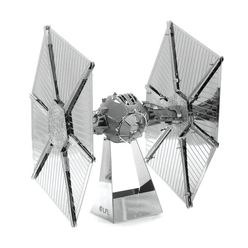 3D Lazer Kesim Metal Model Star Wars Tie Fighter Silver - Thumbnail