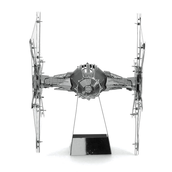 3D Lazer Kesim Metal Model Star Wars Tie Fighter Silver