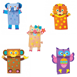 4M Thinkingkits Kağıt Poşet Kuklalar 4672 - Thumbnail