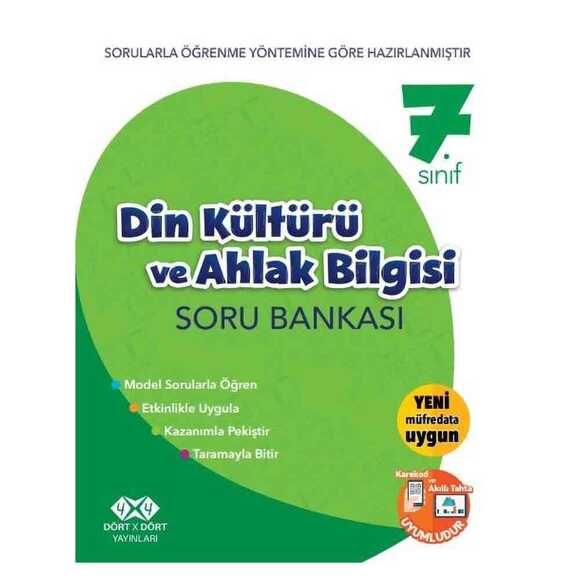 4x4 7. Sınıf Din Kültürü ve Ahlak Bilgisi Soru Bankası